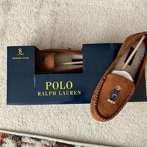 Women’s size 8 Polo, Ralph Lauren bear slipper